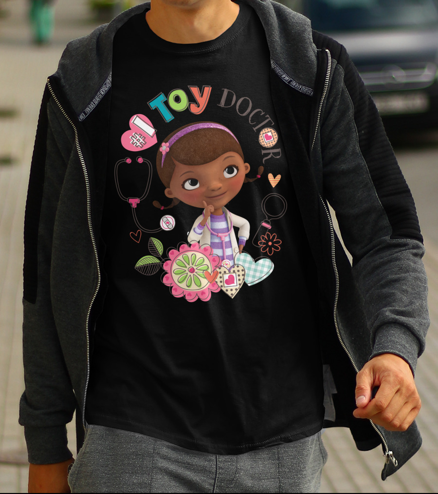 Disney Doc McStuffins Toy Doctor Dottie Hearts And Flowers T-Shirt