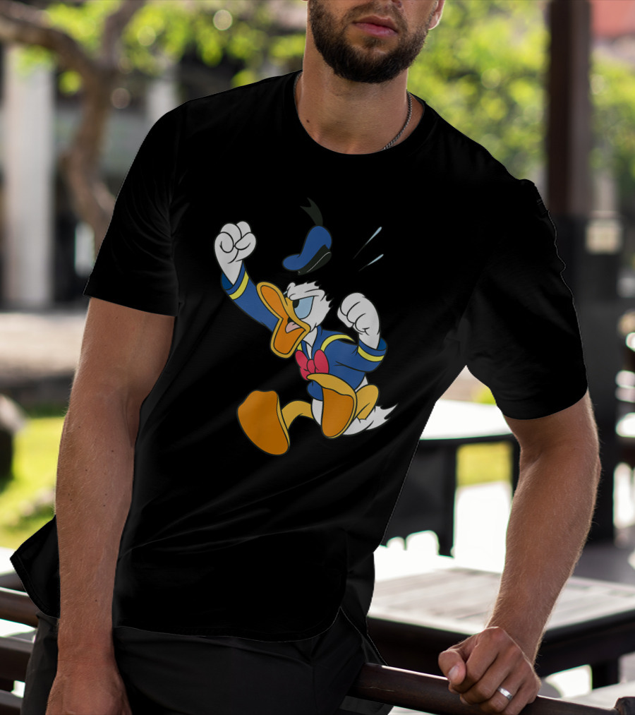 Disney Donald Duck Fit Of Anger Classic Character Pose T-Shirt