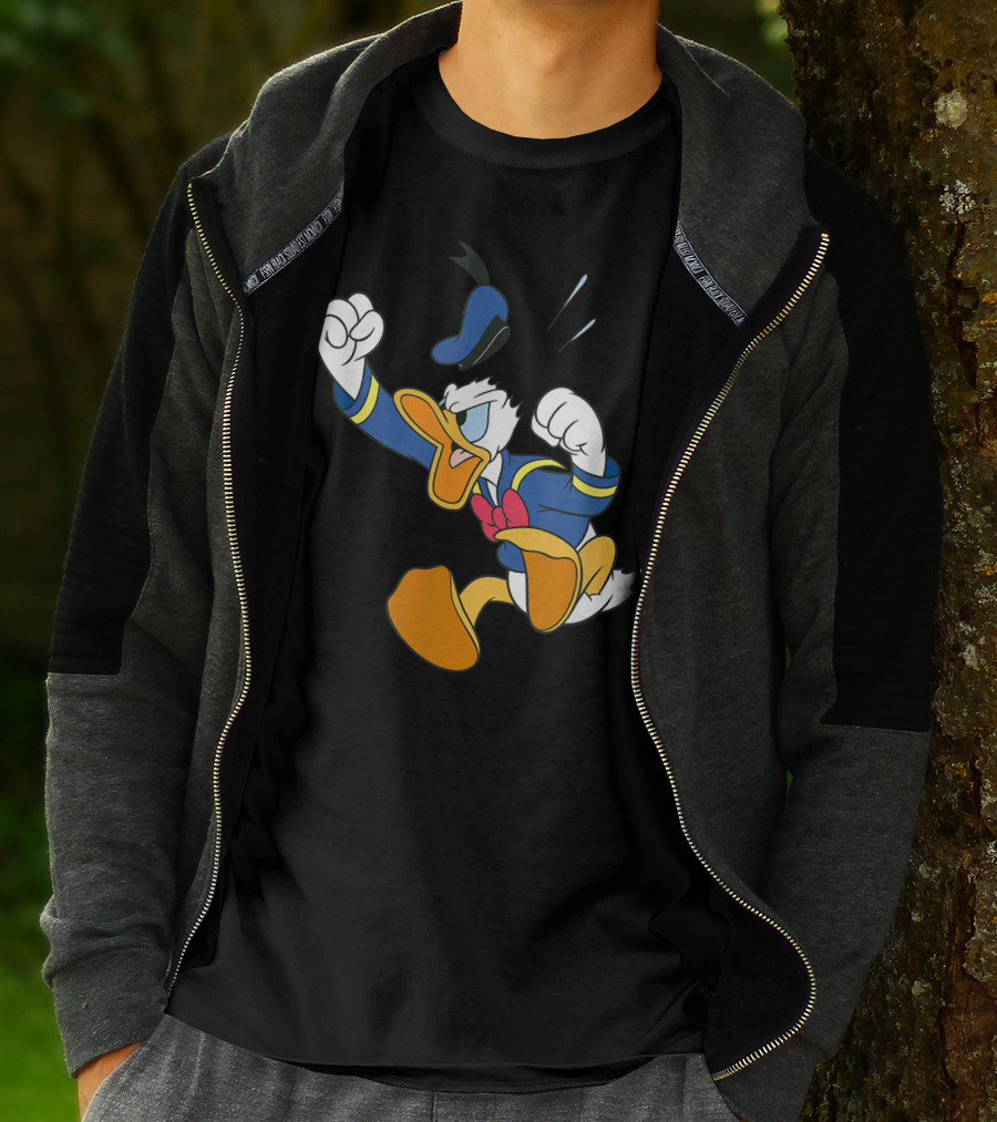 Disney Donald Duck Fit Of Anger Classic Character Pose T-Shirt