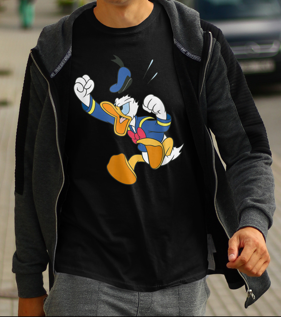 Disney Donald Duck Fit Of Anger Classic Character Pose T-Shirt