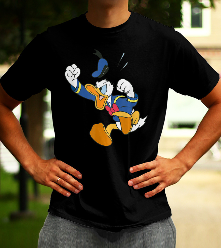 Disney Donald Duck Fit Of Anger Classic Character Pose T-Shirt