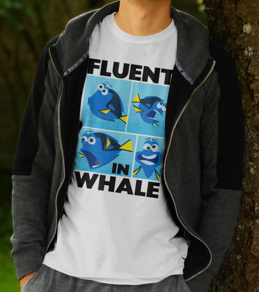 Disney Finding Dory Fluent In Whale Dory Expressions T-Shirt