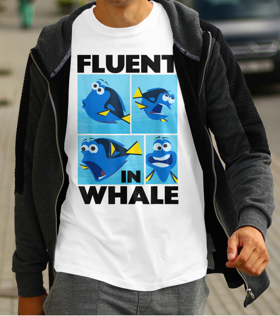Disney Finding Dory Fluent In Whale Dory Expressions T-Shirt