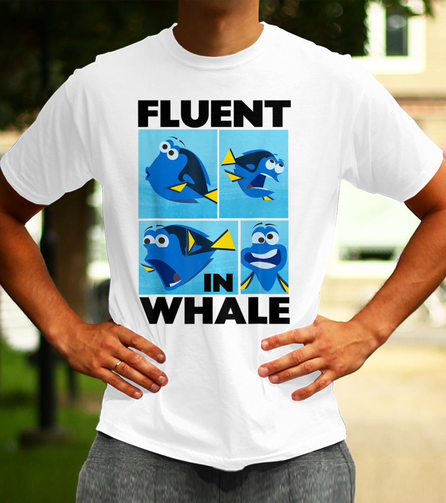 Disney Finding Dory Fluent In Whale Dory Expressions T-Shirt