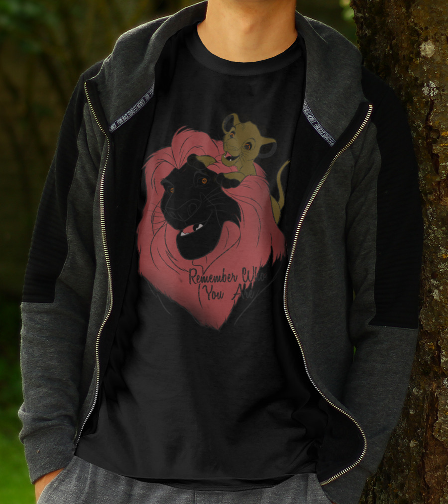 Disney Lion King Remember Who You Are Simba And Mufasa Watercolor T-Shirt