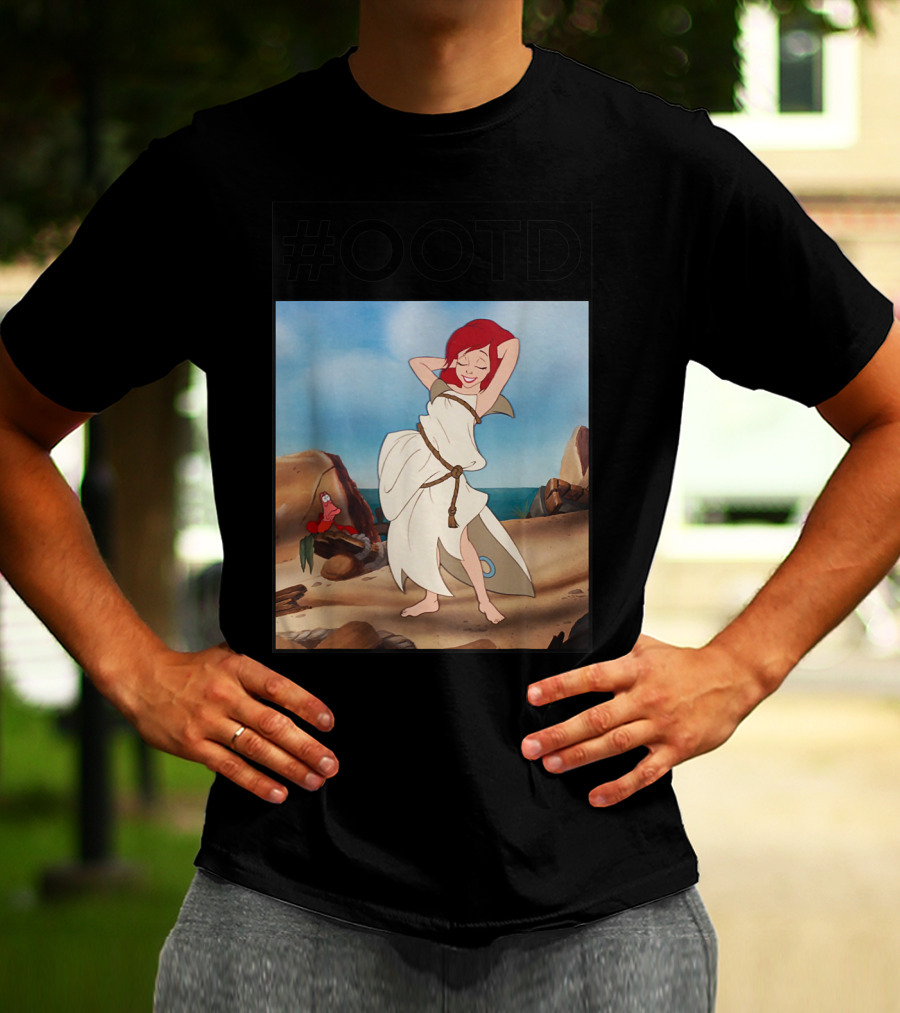 OOTD Disney Little Mermaid Ariel Beach Scene T-Shirt