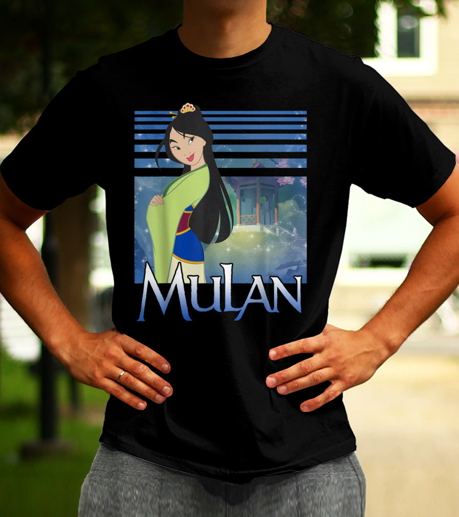 Disney Mulan Green Dress Sparkles Scene T-Shirt