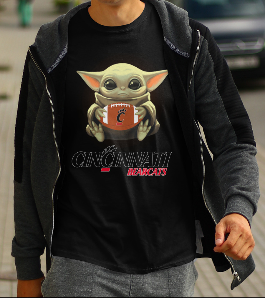 Cincinnati Bearcats Yoda Football Star Wars Fans T-Shirt