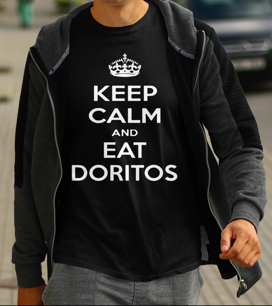 Keep Calm And Eat Doritos Crown T-Shirt