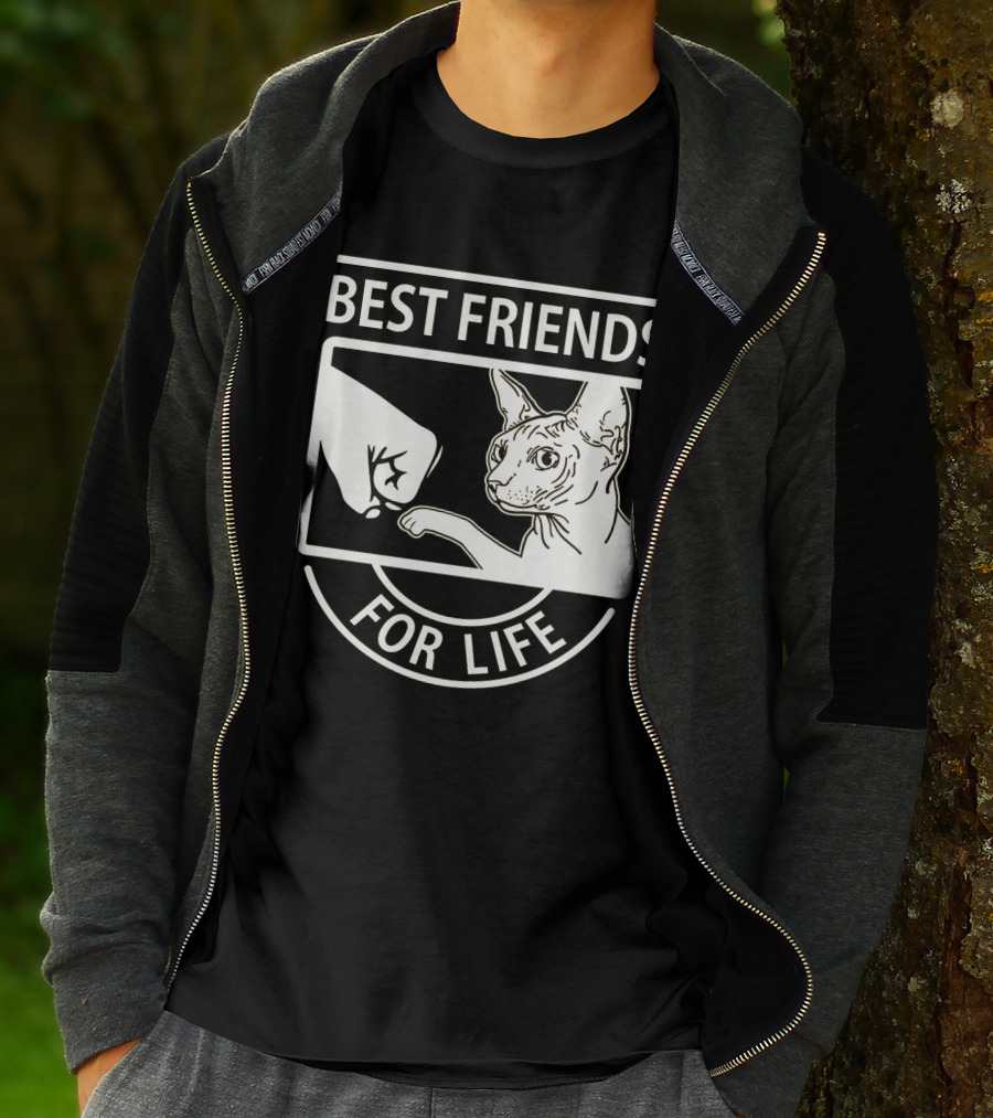 BEST FRIENDS FOR LIFE FIST BUMP CAT T-Shirt