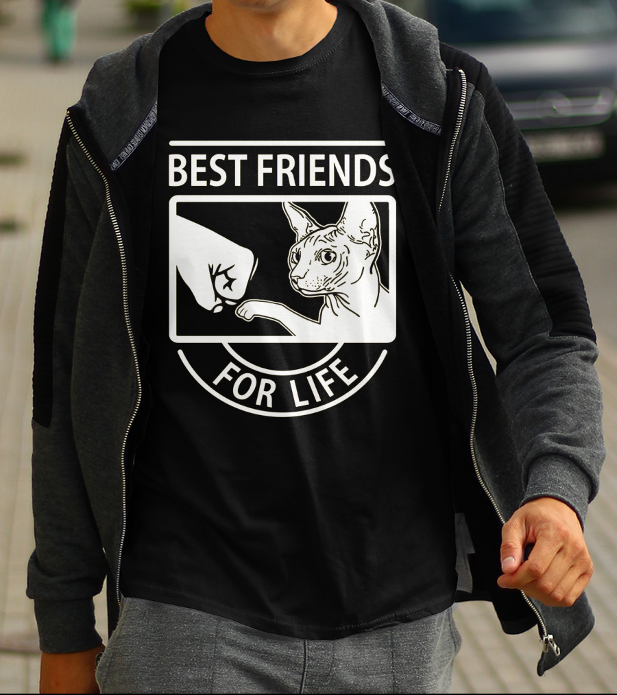 BEST FRIENDS FOR LIFE FIST BUMP CAT T-Shirt