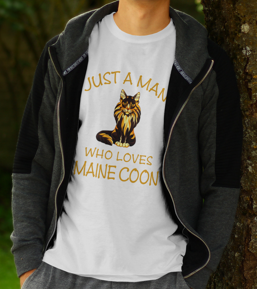 Just A Man Who Loves Maine Coon T-Shirt