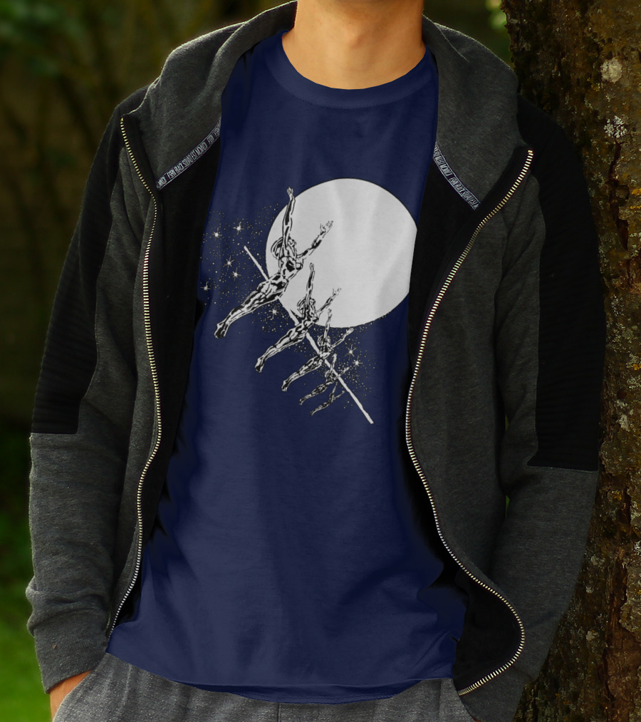 HAWKWIND BAND SPACE THEMED ASTRONAUTS MOON JUMPING T-Shirt
