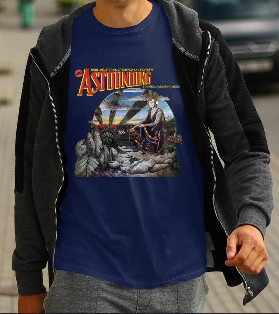 Thrilling Stories Of Science And Fantasy Astounding Sounds Amazing Music T-Shirt