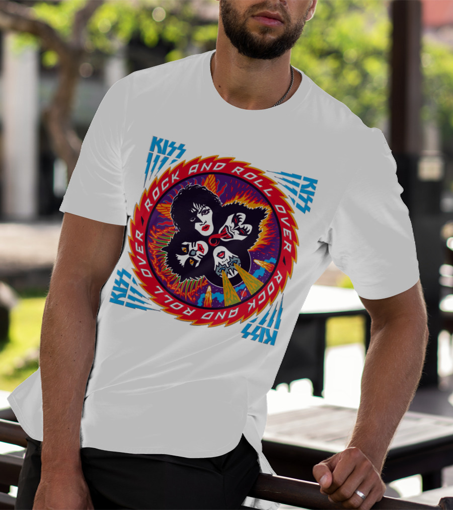 KISS Rock And Roll Over Vintage Album Cover T-Shirt