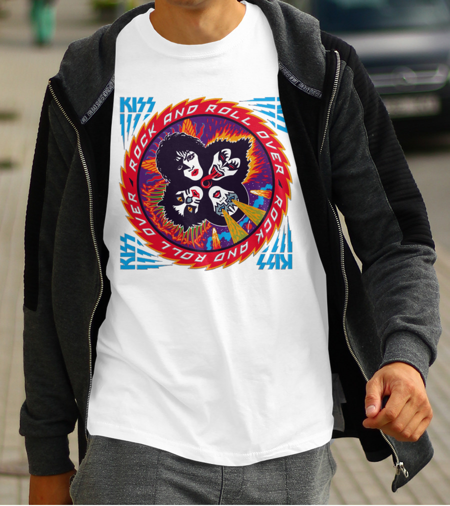 KISS Rock And Roll Over Vintage Album Cover T-Shirt