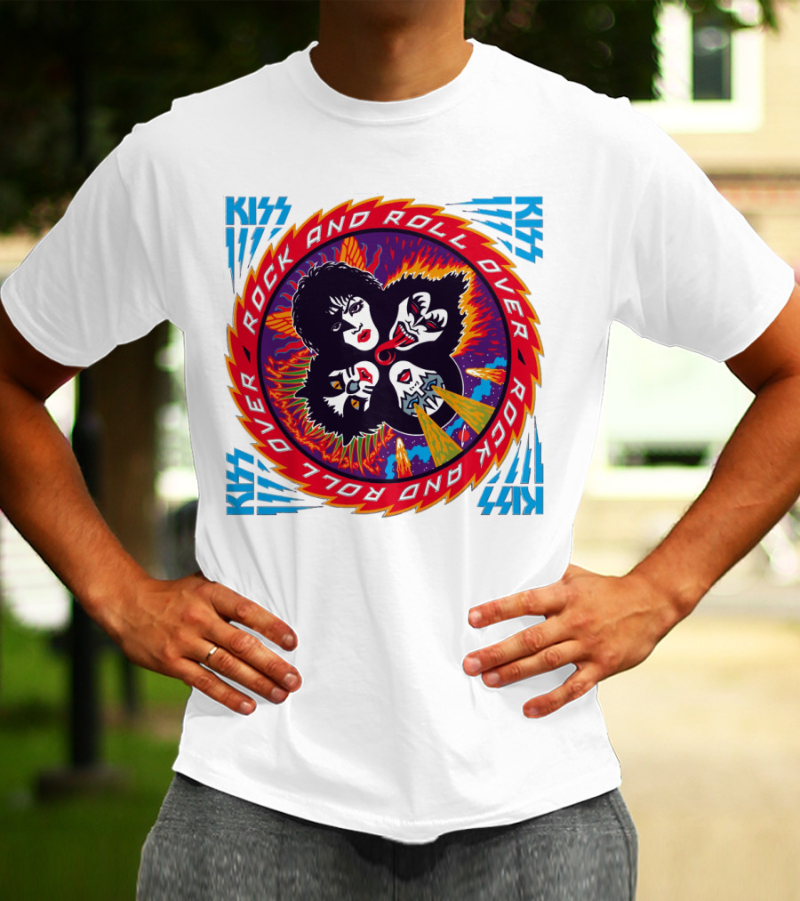 KISS Rock And Roll Over Vintage Album Cover T-Shirt