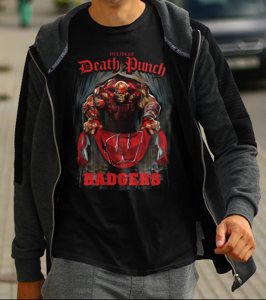 Five Finger Death Punch Wisconsin Badgers T-Shirt