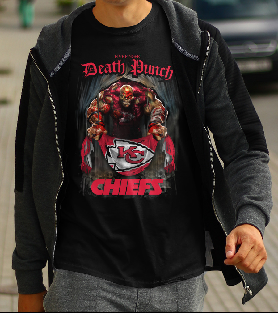 Five Finger Death Punch Chiefs Kansas City Kc T-Shirt