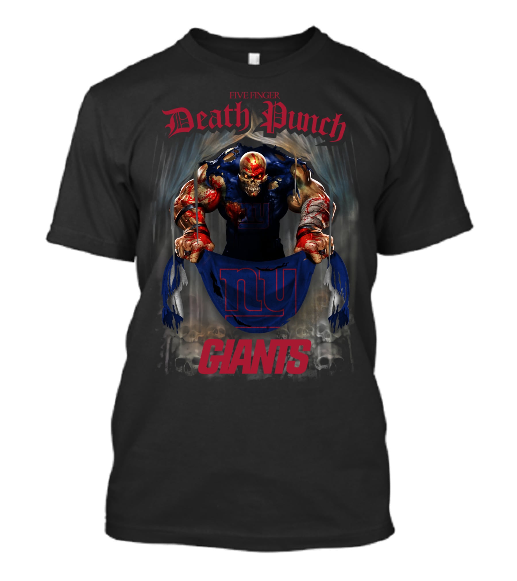 Five Finger Death Punch New York Giants Collaboration T-Shirt