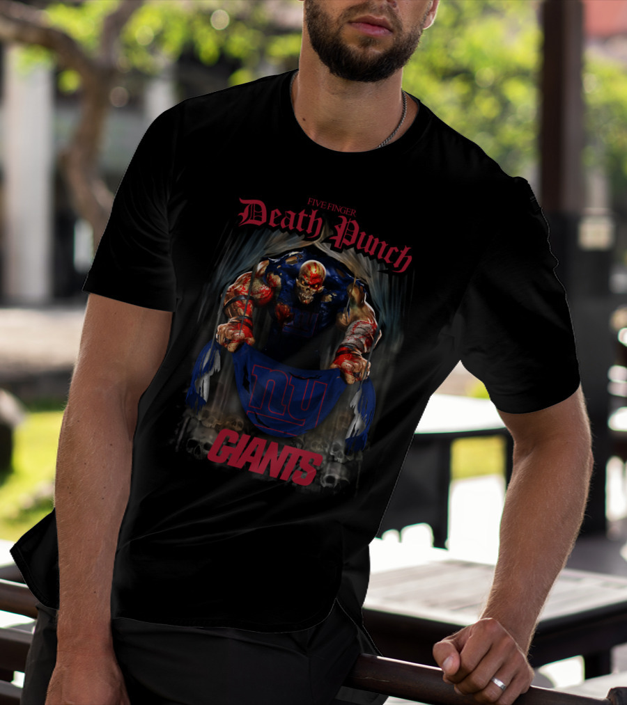 Five Finger Death Punch New York Giants Collaboration T-Shirt