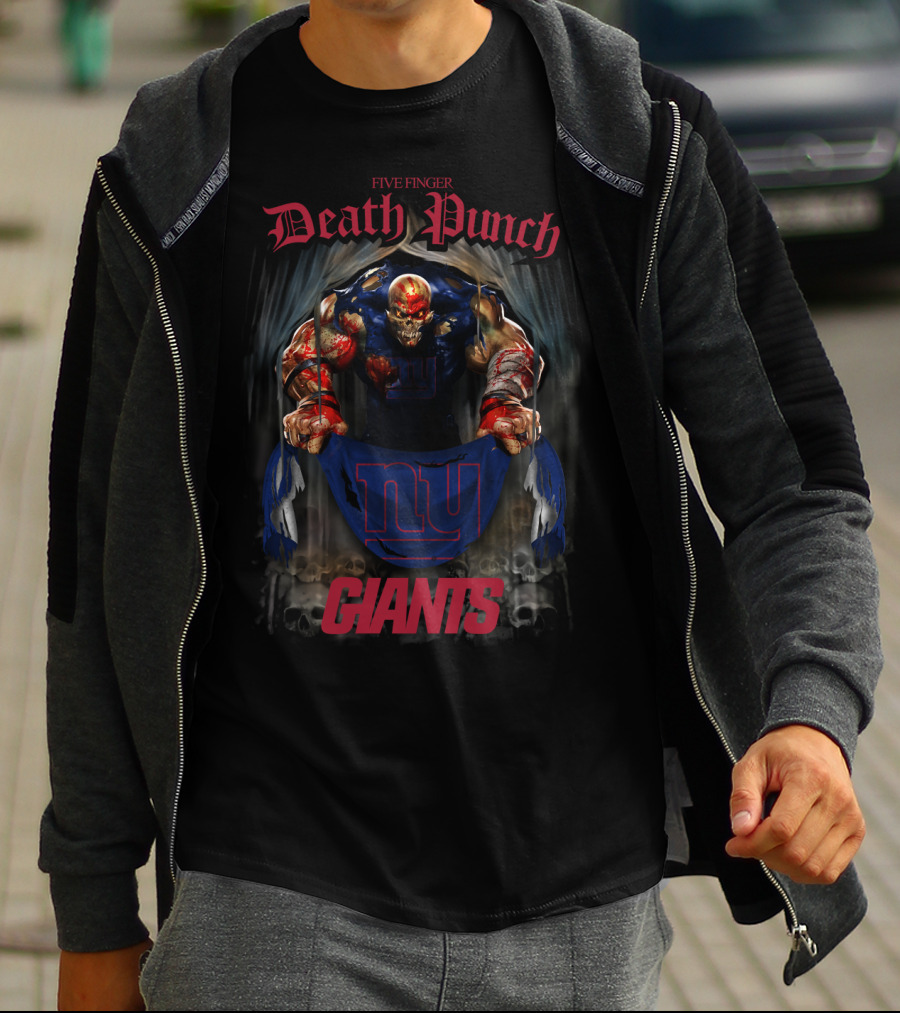 Five Finger Death Punch New York Giants Collaboration T-Shirt
