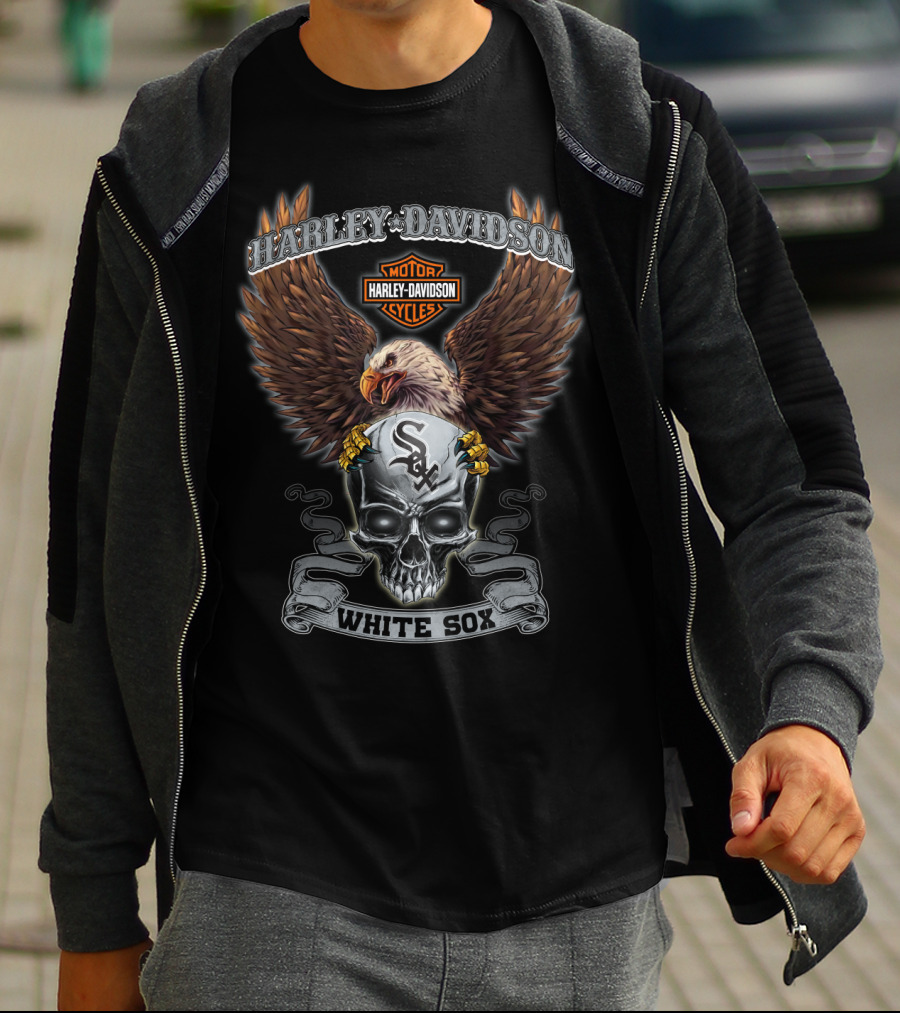 Harley Davidson Motor Cycles White Sox T-Shirt