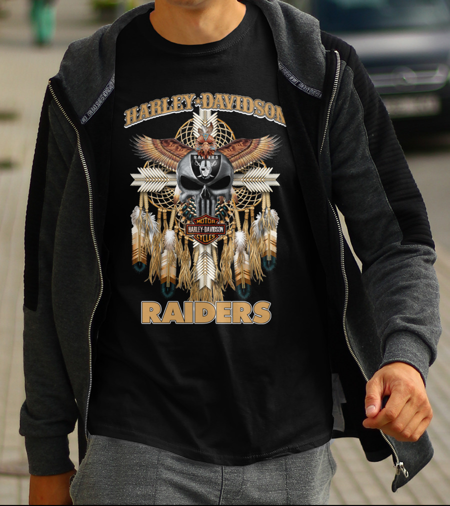 Harley Davidson Motor Cycles Raiders T-Shirt