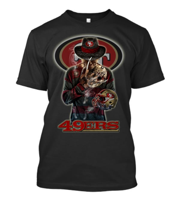 49ers Freddy Krueger San Francisco Football Fan T-Shirt