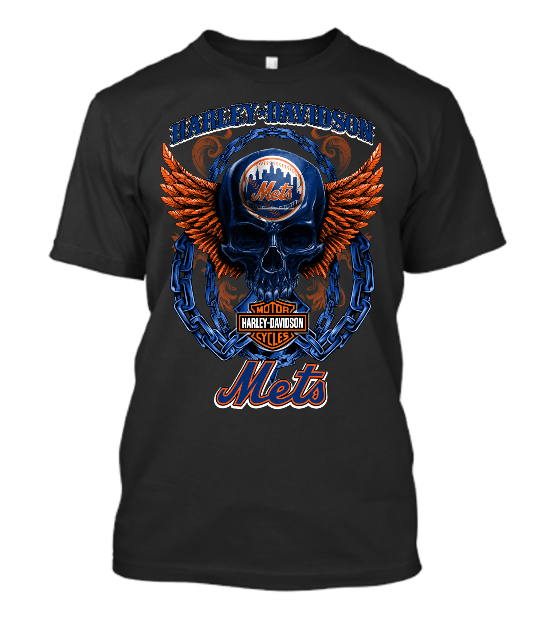 Harley Davidson New York Mets Motor Cycles Hd T8M5 T-Shirt