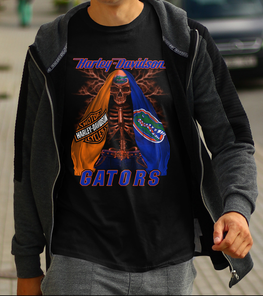 Harley Davidson Florida Gators Skeleton Hd M2D23 T-Shirt