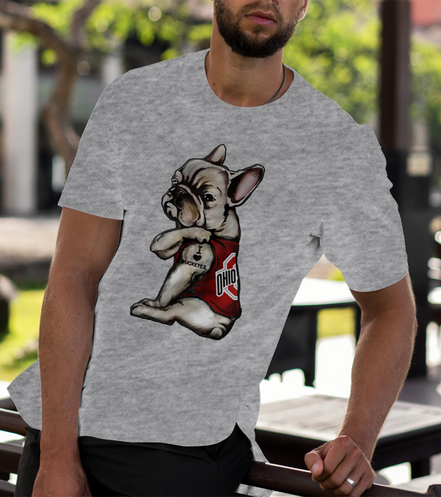 Ohio Bulldog I Love Buckeyes OSU T-Shirt
