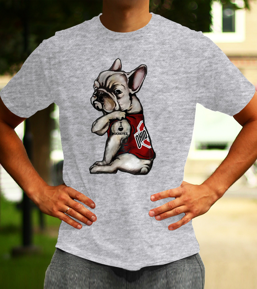 Ohio Bulldog I Love Buckeyes OSU T-Shirt