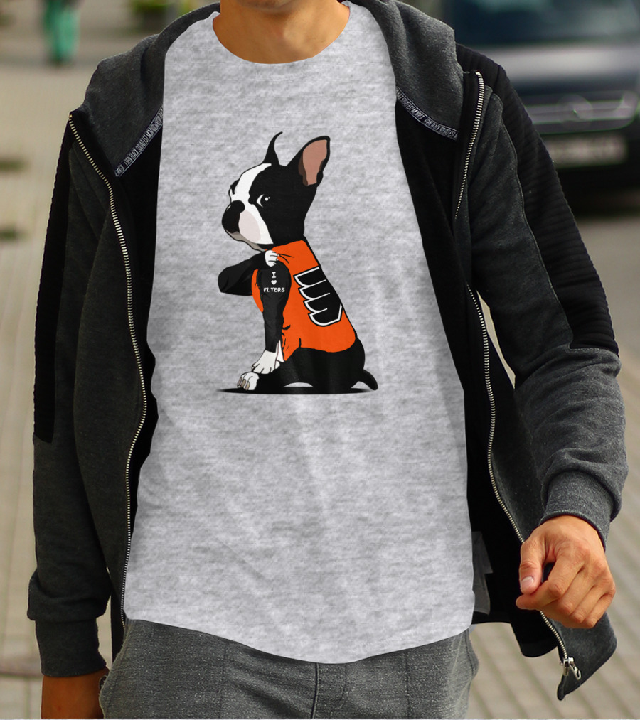 Philadelphia Flyers Bulldog I Love Flyers T-Shirt