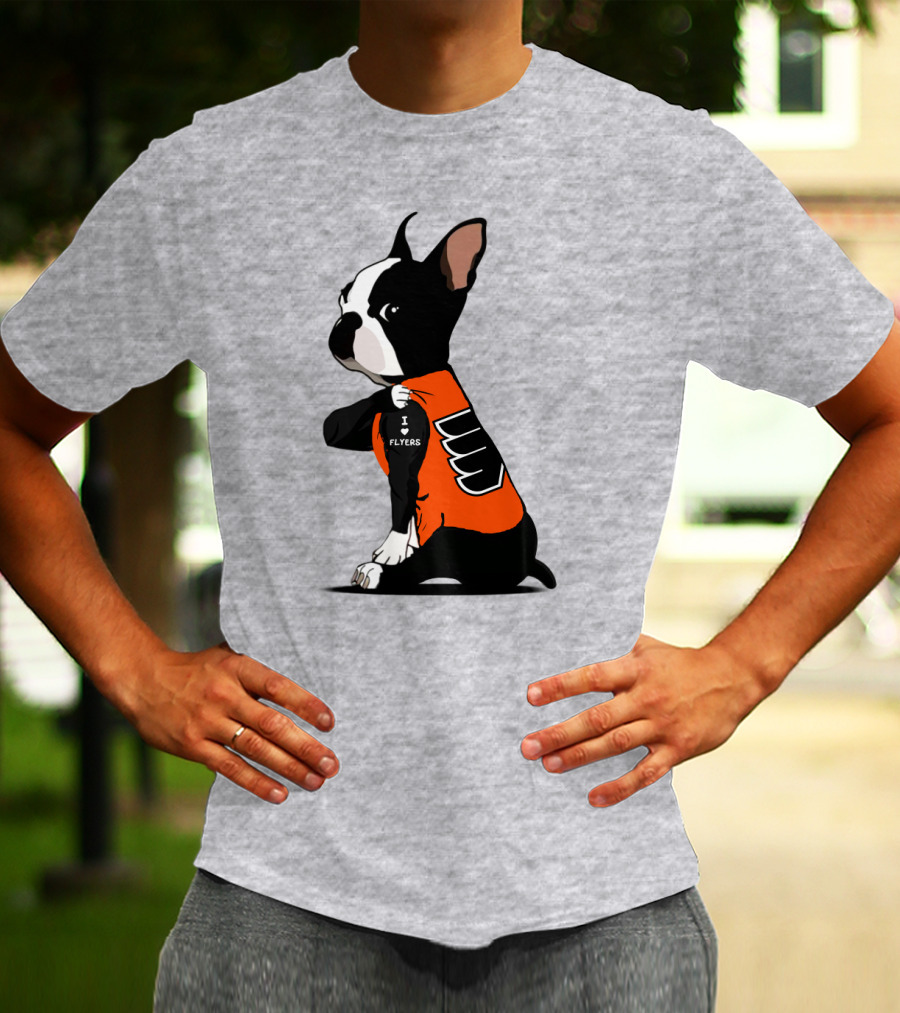 Philadelphia Flyers Bulldog I Love Flyers T-Shirt