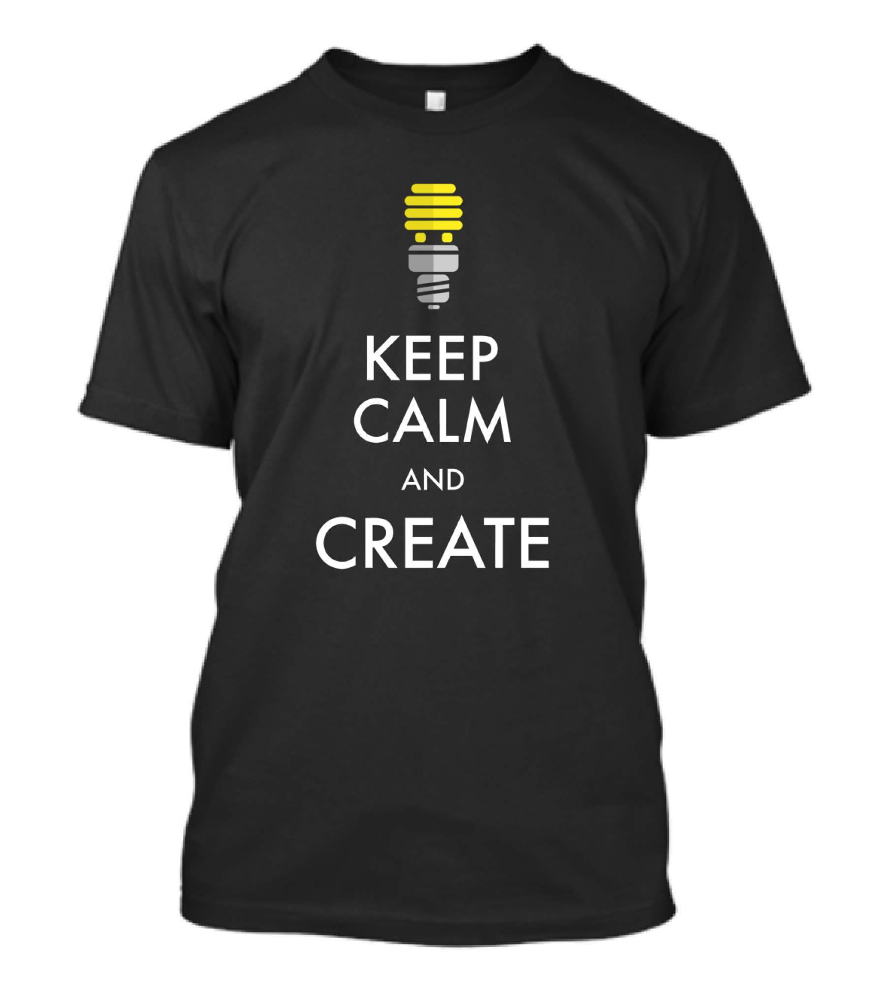 Keep Calm And Create Light Bulb T-Shirt