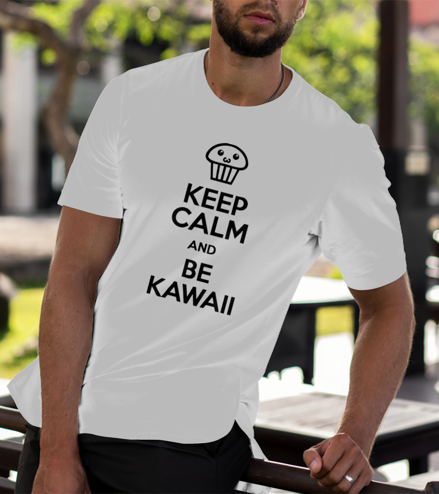 Keep Calm And Be Kawaii With Cute Muffin T-Shirt