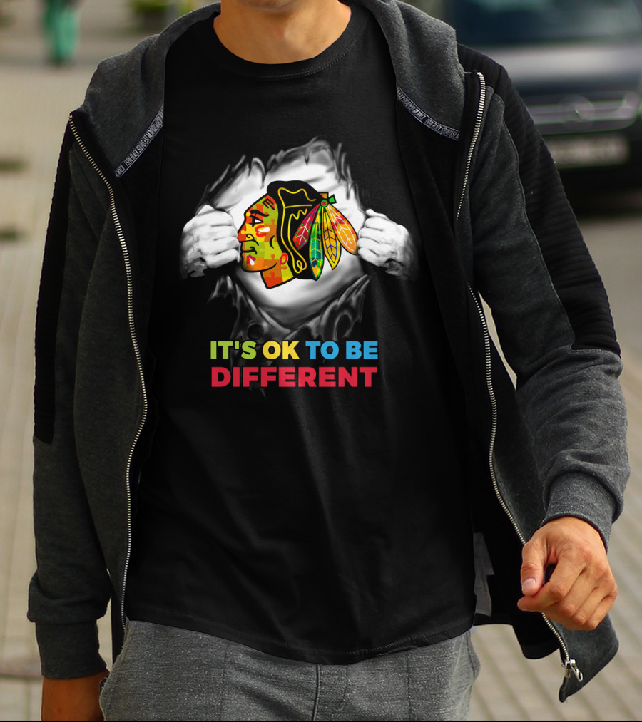 It's Ok To Be Different Nhl Autism T-Shirt
