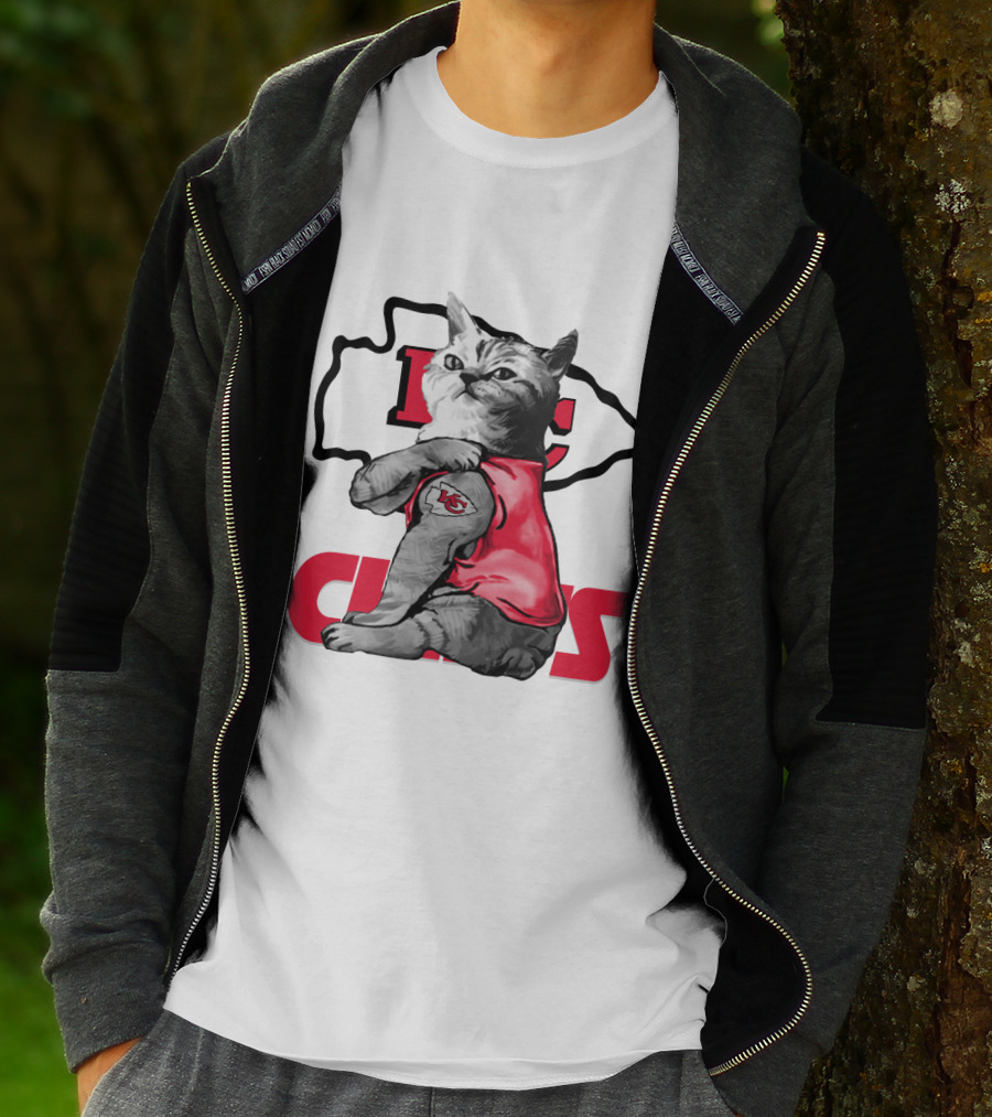 Kansas City Chiefs Cat Lovers T-Shirt
