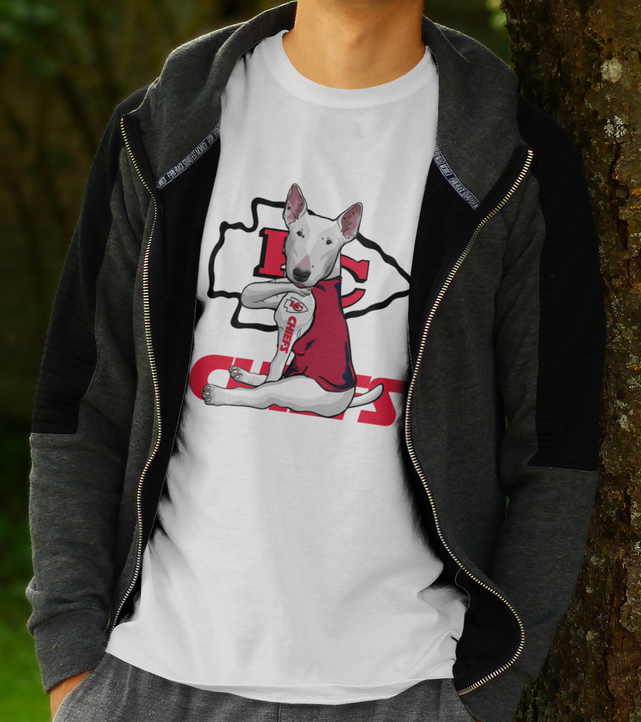 Kc Chiefs Bullterrier Fan T-Shirt