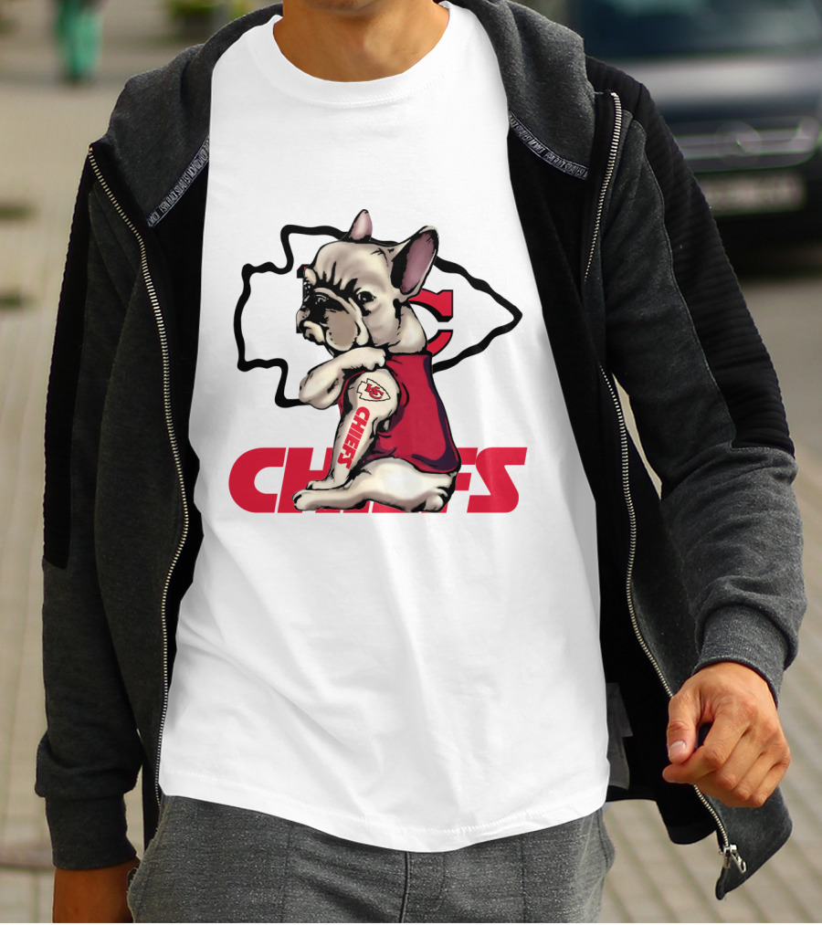 Kansas City Chiefs French Bulldog Fan T-Shirt