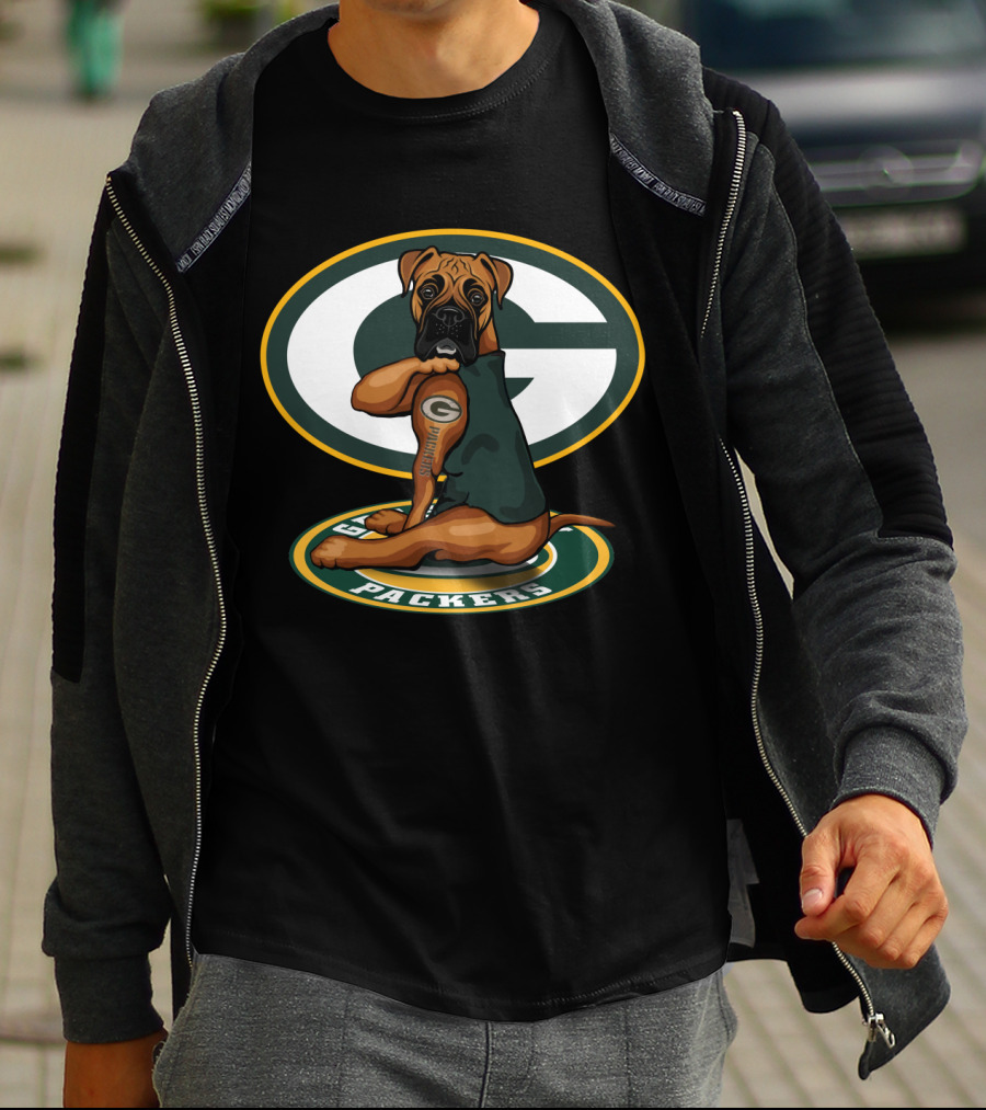 Boxer Green Bay Packers T-Shirt