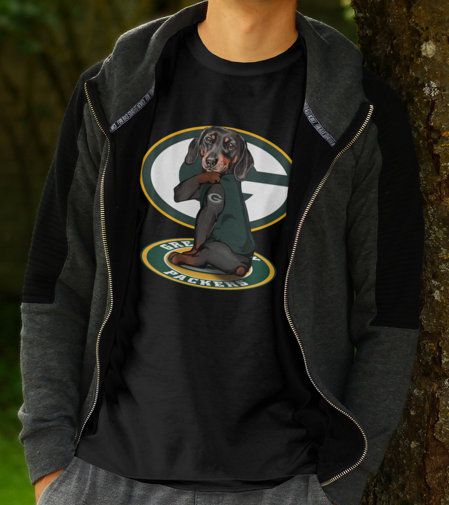 Green Bay Packers Dachshund Nfl Fan Gear T-Shirt