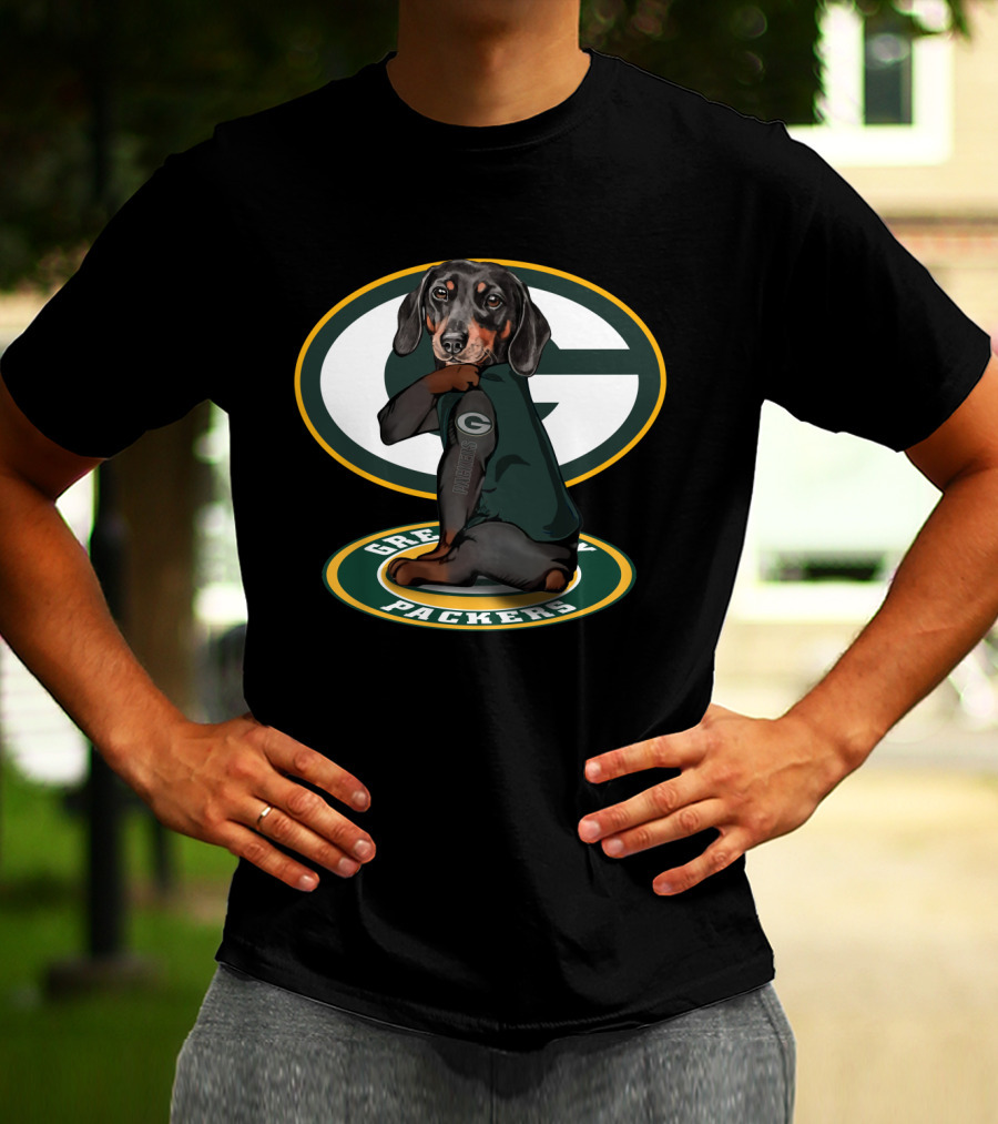 Green Bay Packers Dachshund Nfl Fan Gear T-Shirt