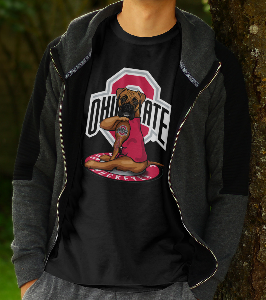 Ohio State Buckeyes Dog In T-Shirt