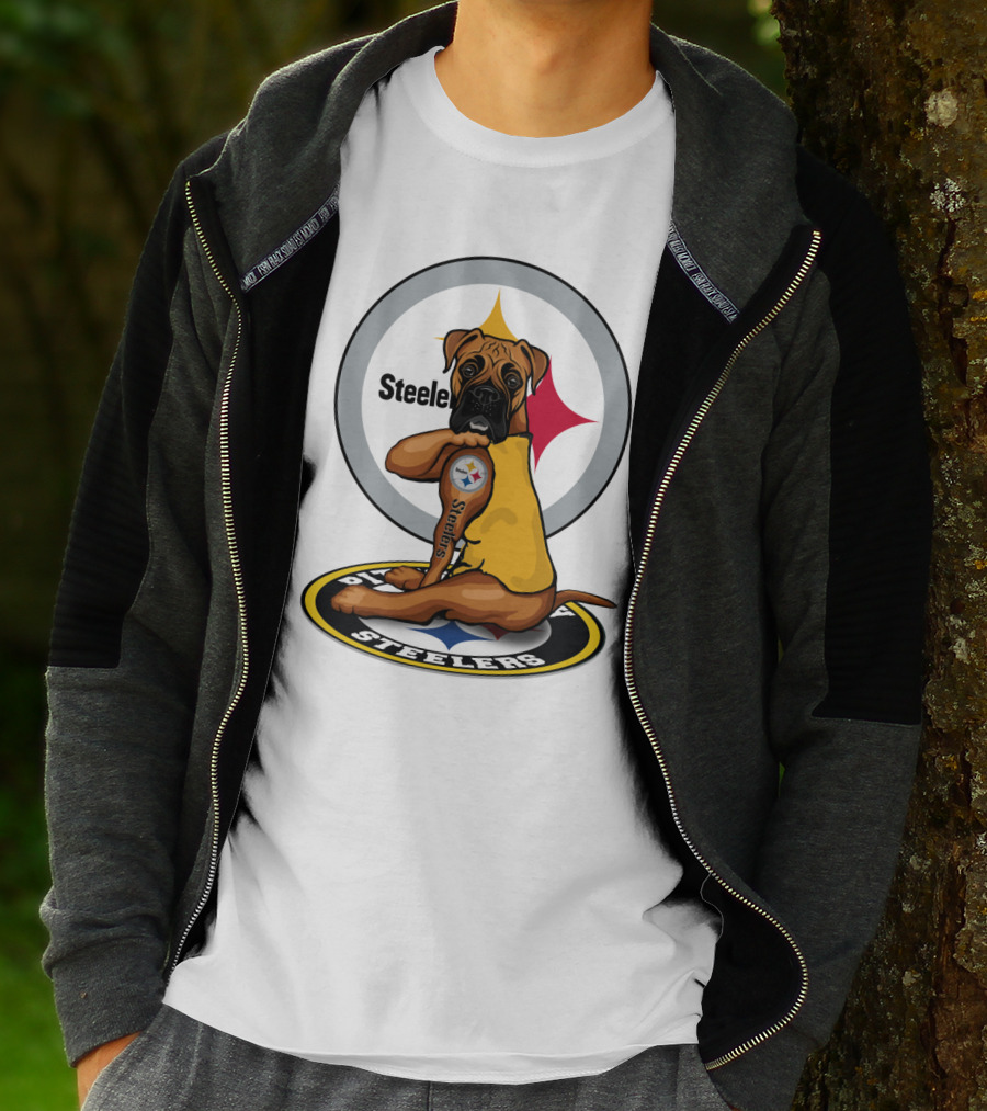 Steelers Boxer Dog Nfl T-Shirt