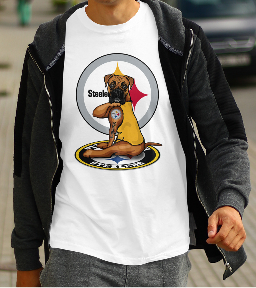 Steelers Boxer Dog Nfl T-Shirt