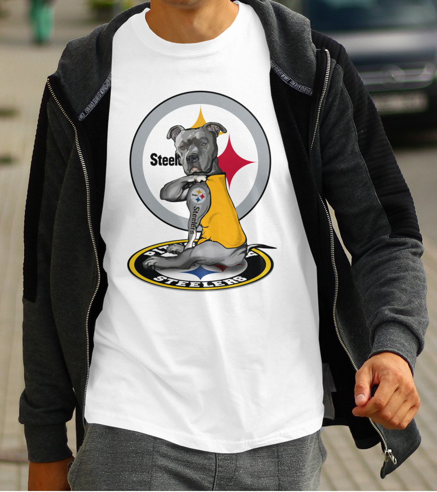 Steelers Pitbull Tattoo Steelers T-Shirt