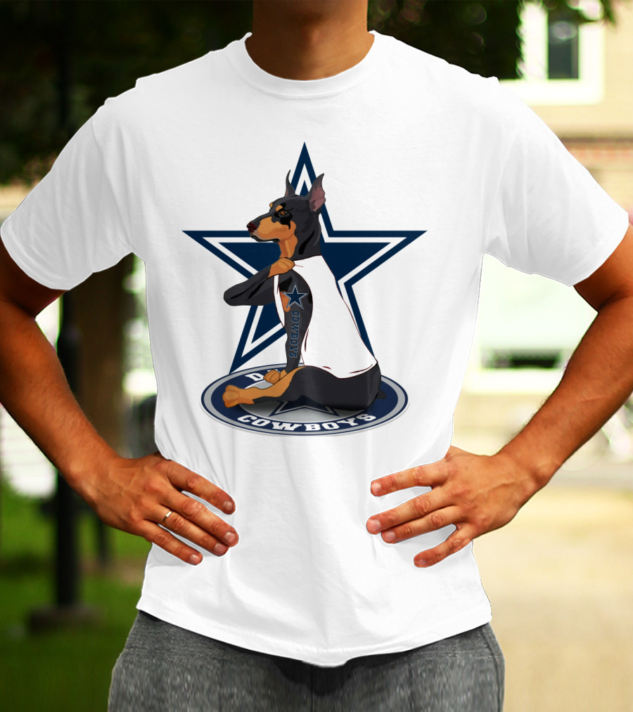 Dallas Cowboys Dobermann NFL Star T-Shirt