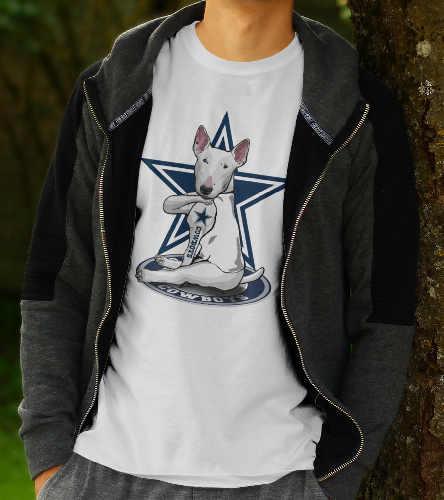Dallas Cowboys Bull Terrier Star T-Shirt